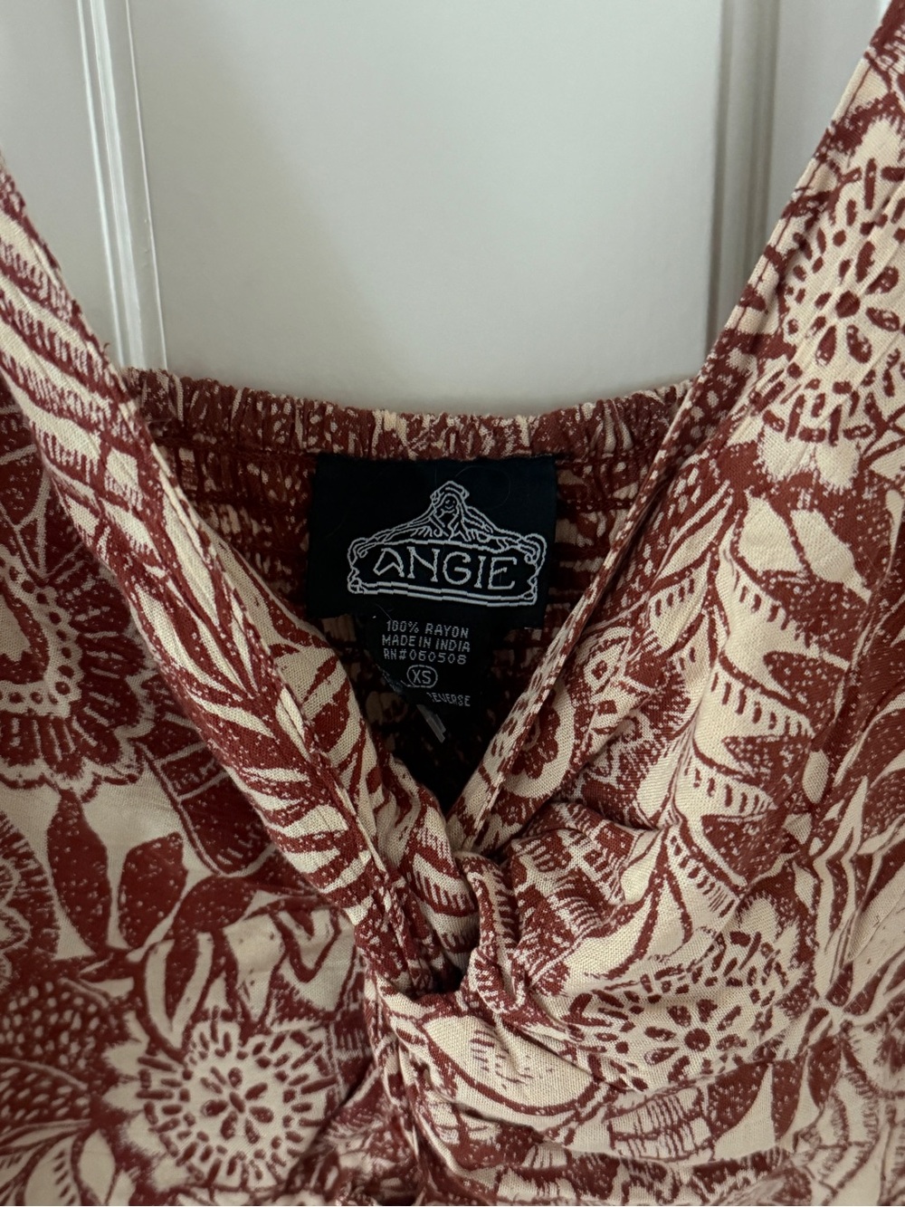 Angie Ginger Floral Maxi Dress XS NWT - Picture 3 of 6